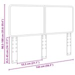 vidaXL Tête de lit Chêne artisanal 140 cm Bois d'ingénierie