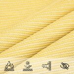 vidaXL Voile d'ombrage 160 g/m² Beige 3/4x3 m PEHD