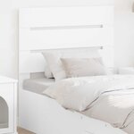 vidaXL Tête de lit Blanc 80 cm Bois d'ingénierie