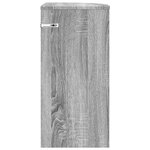 vidaXL Table d'appoint Gris Sonoma 29 6 x 29 6 x 60 cm