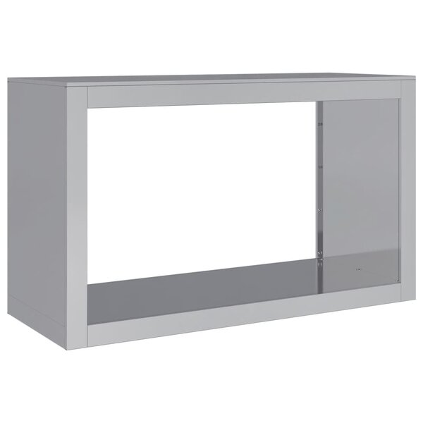 vidaXL Portant de bois de chauffage 100x40x60 cm acier galvanisé