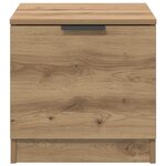 vidaXL Armoire de lit 2 Pièces chêne artisanal 40 x 39 x 40 cm