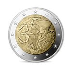 Pièce de monnaie 2 euro commémorative France 2022 BE - Programme Erasmus