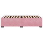 vidaXL Cadre de lit sans matelas rose 90x200 cm velours