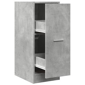 vidaXL Armoire d'apothicaire gris béton 30x41x77 5cm bois d'ingénierie