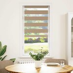 vidaXL Store zèbre marron sable largeur du tissu 60 9 cm polyester