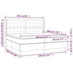vidaXL Sommier à lattes de lit matelas et LED Vert foncé 200x200 cm