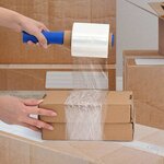 vidaXL Films étirables 50 Pièces transparent 23 μm 10 cm x 150 m