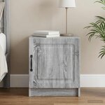 vidaXL Cabinet de chevet Sonoma gris 43 x 34 5 x 47 cm