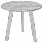 vidaXL Plateau de table Gris béton 50 x 50 x 1 5 cm Bois d'ingénierie
