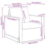 vidaXL Canapé 2 Pièces Vert foncé 138 x 78 x 80 cm Velours