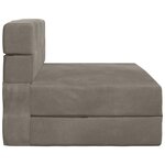 vidaXL Canapé-lit pliable Gris clair 70 x 80 x 60 cm Tissu