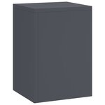 vidaXL Supports de plantes d'extérieur - Ensemble 3 pièces en anthracite