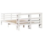 vidaXL Cadre de lit avec tête de lit sans matelas blanc 120x200 cm
