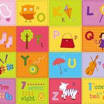 Tapis d'éveil et jeu multicolore Zoo