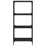 vidaXL Bibliothèque à 4 niveaux noir 59x35x132 cm bois d'ingénierie