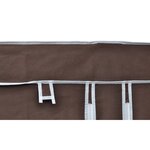 vidaXL Garde-robe Tissu Marron
