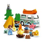 LEGO 10946 DUPLO Town Aventures en camping-car en famille Jouet Enfant 2+ ans, Set éducatif