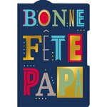 Carte fête des pères typographique - draeger paris