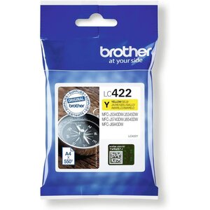 Brother cartouche d'encre jaune lc422y