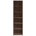 vidaXL Buffet haut chêne marron 50x41x185 cm bois d'ingénierie
