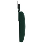 vidaXL Tête de lit suspendue Avec lumière LED Vert foncé Velours