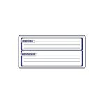 Rouleau de 500 étiquettes expéditeur/destinataire 125 x 65 mm AGIPA