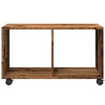 vidaXL Armoire à roulettes vieux bois 72x33x42 5 cm bois d'ingénierie