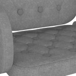 vidaXL Tabourets de bar lot de 2 gris clair tissu