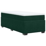 vidaXL Sommier à lattes de lit et matelas Vert foncé 80x200 cm Velours