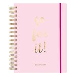 Agenda spécial Bullet journal à spirales rose 96 feuilles - 16 5 x 21 5 cm