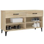 vidaXL Armoire à chaussures Chêne sonoma 102x35x55cm Bois d'ingénierie
