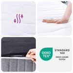 vidaXL Matelas à ressorts ensachés moyen 180x200 cm