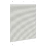 vidaXL Store plissé gris clair 105x150cm largeur du tissu 104 4cm