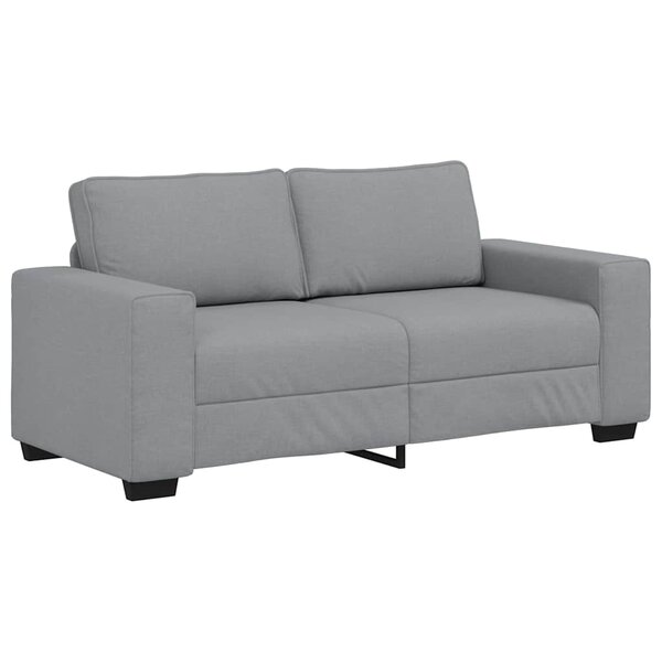 vidaXL Canapé à 2 places gris clair 180x77x82 cm tissu
