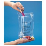 Sachet plastique liassé transparent avec message sécurité enfants à fermeture adhésive 20x30 cm (lot de 1000)