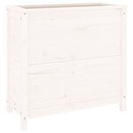 vidaXL Jardinière blanc 82 5x40x78 cm bois massif de pin