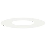 vidaXL Anneau d'arbre plat - Blanc Ø30/60 cm en acier.
