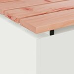 vidaXL Banc de jardin Blanc 100 x 40 x 43 cm Acier