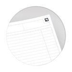 NOTEBOOK A4+ spiralé 160 pages lignée 6 mm orange OXFORD