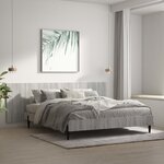 vidaXL Tête de lit murale Sonoma gris 240x1 5x80 cm Bois d'ingénierie