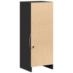 vidaXL Buffet avec LED noir 38x34x100 cm bois d'ingénierie