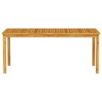 vidaXL Ensemble de salle à manger pour jardin 7 Pièces Marron