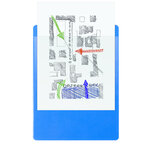 Porte-bloc Avec Pochette - Format 23x32cm Pour A4 - Bleu - X 10 - Exacompta
