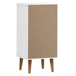 vidaXL Commode MOLDE Blanc 40x35x82 cm Bois de pin massif