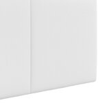 vidaXL Tête de lit suspendue Blanc Tissu