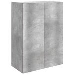 vidaXL Armoire Murale 66 x 34 5 x 90 cm Bois d'ingénierie Gris béton