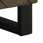 vidaXL Table de chevet noir 40x33x46 cm bois de manguier solide