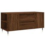 vidaXL Table basse chêne marron 102x44 5x50 cm bois d'ingénierie