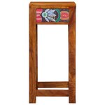 vidaXL Guéridon téléphone Marron 35 x 35 x 75 cm Bois d'acacia massif
